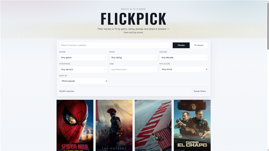 FlickPick Screenshot